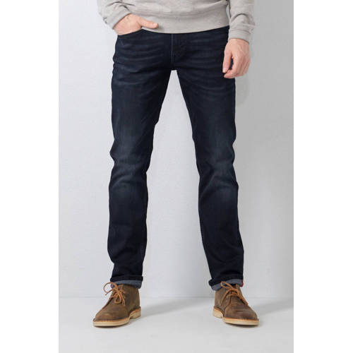 Petrol Industries regular tapered fit jeans RUSSEL met riem dark faded afbeelding