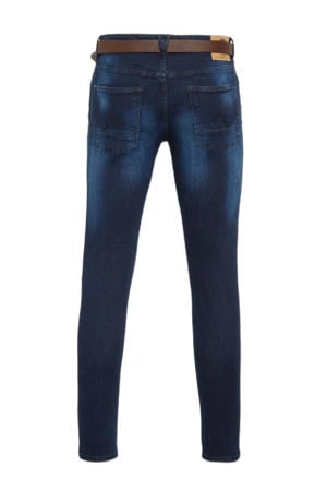 skinny jeans NASH met riem blue black