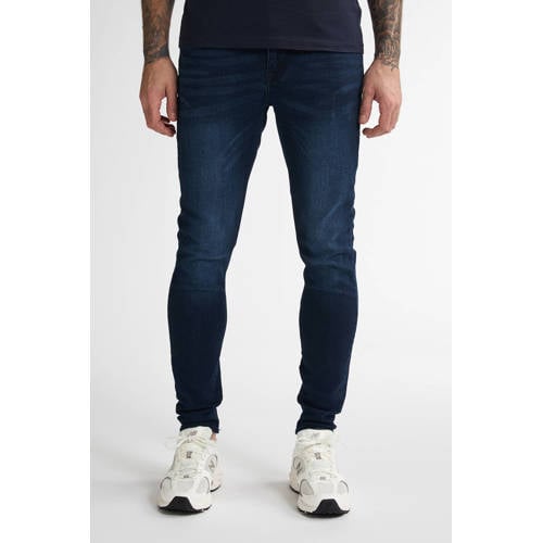 Petrol Industries skinny jeans NASH met riem blue black afbeelding