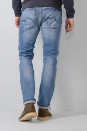thumbnail: Petrol Industries regular tapered fit jeans RUSSEL met riem light used