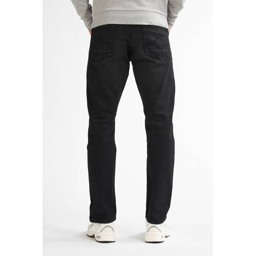 Petrol Industries regular tapered fit jeans RUSSEL met riem black stone afbeelding