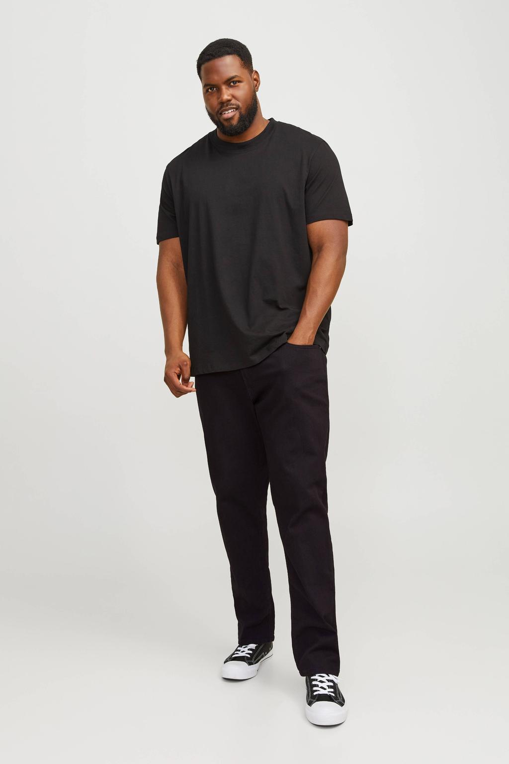 JACK & JONES PLUS SIZE slim fit jeans JJITIM JJORIGINAL Plus Size black denim 816