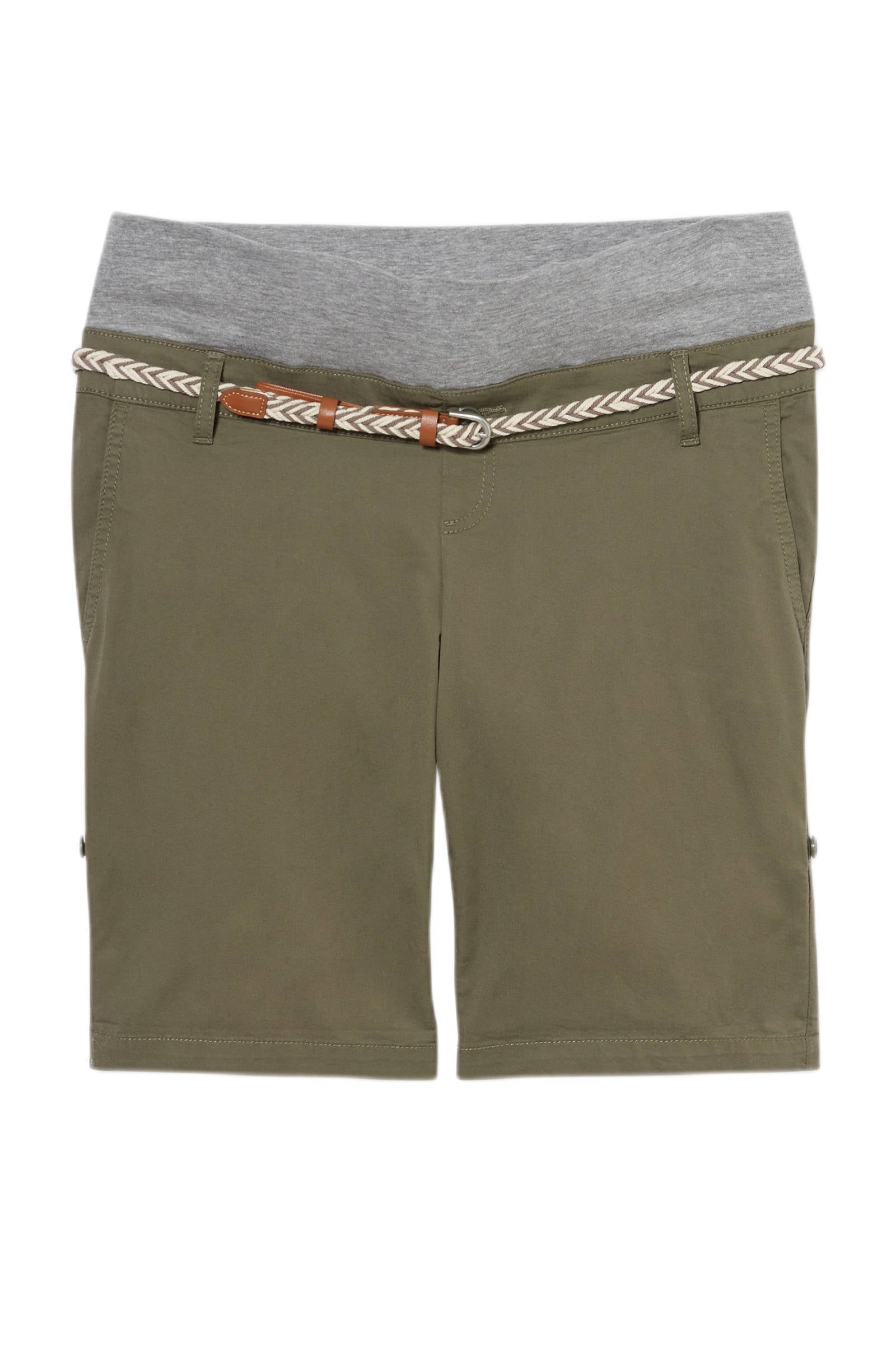 C\u0026A Yessica slim fit short olijfgroen | wehkamp