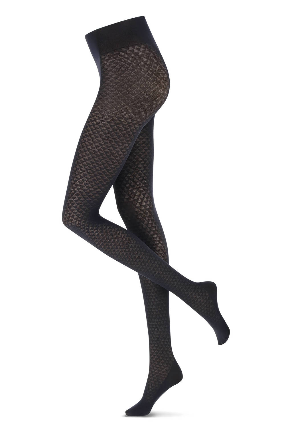 Oroblu panty Black Geomatric 40 denier zwart, Zwart