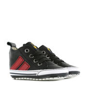 thumbnail: Shoesme BP21W028-D  leren babyschoenen zwart/rood