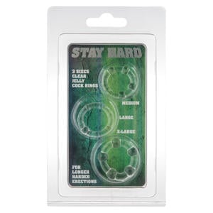 Stay Hard - cockrings (set van 3)