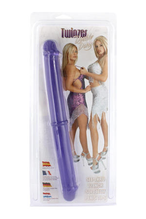 Twinzer Double Dong dildo - Paars - 30 cm