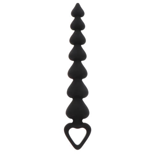 ToyJoy Anal Play Heart Beads anaalsnoer - Zwart afbeelding