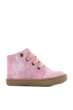 Flex FL21W001-A leren veterboots roze/metallic