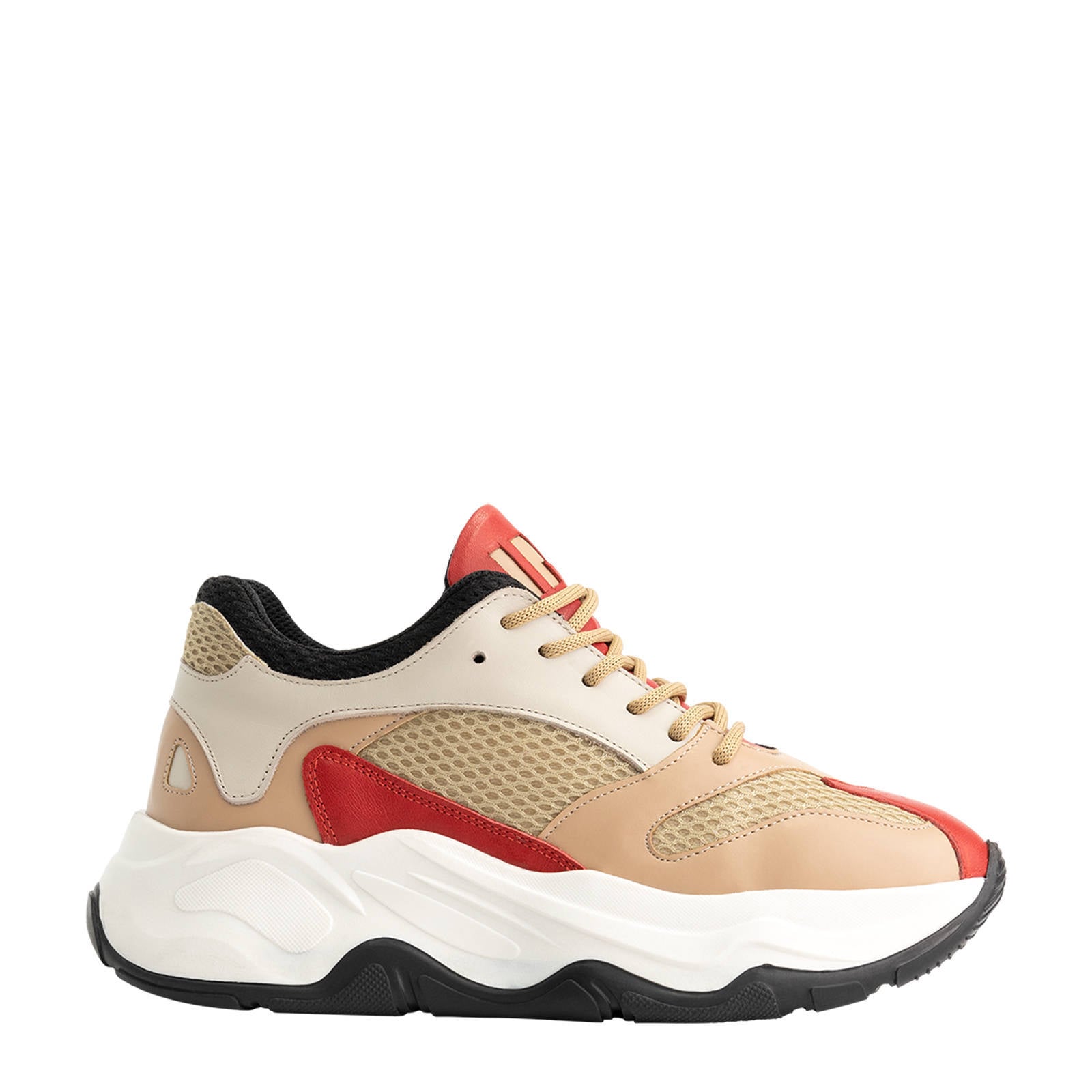 NIK\u0026NIK Adam sneakers beige/rood | wehkamp