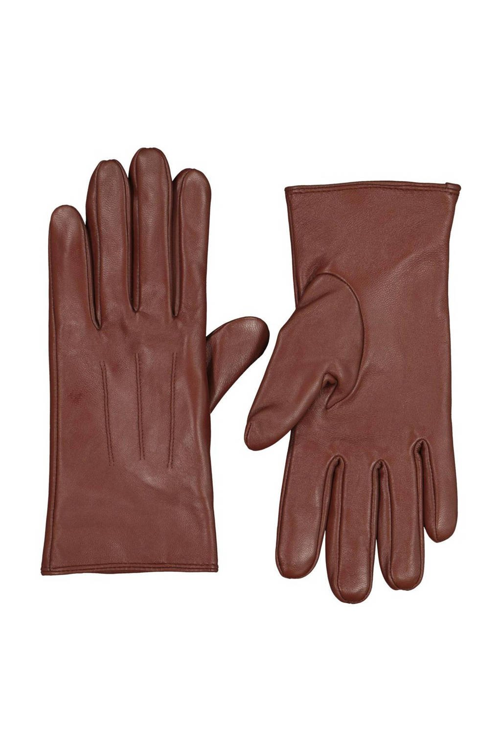 HEMA leren handschoenen cognac, Cognac
