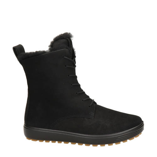 Ecco Soft 7 Tred nubuck veterboots zwart afbeelding