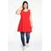 YOEK top van travelstof DOLCE rood