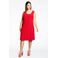 YOEK jurk van travelstof DOLCE rood