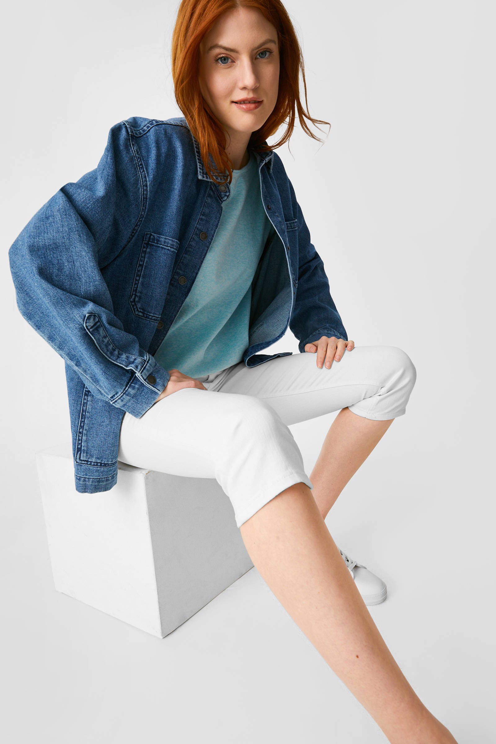 C\u0026A skinny capri jeans wit | wehkamp