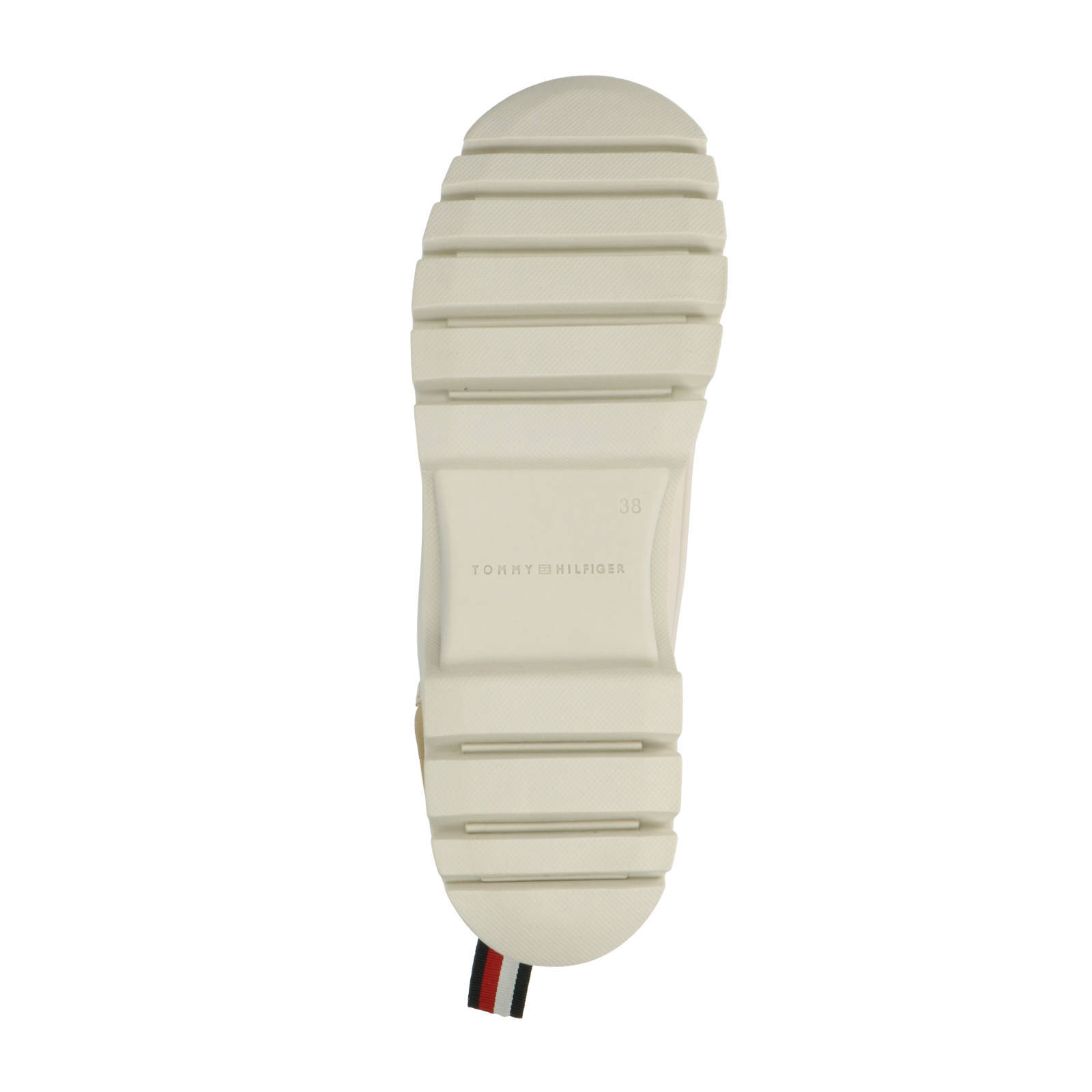 Tommy Hilfiger Darcy leren veterboots beige/off white | wehkamp
