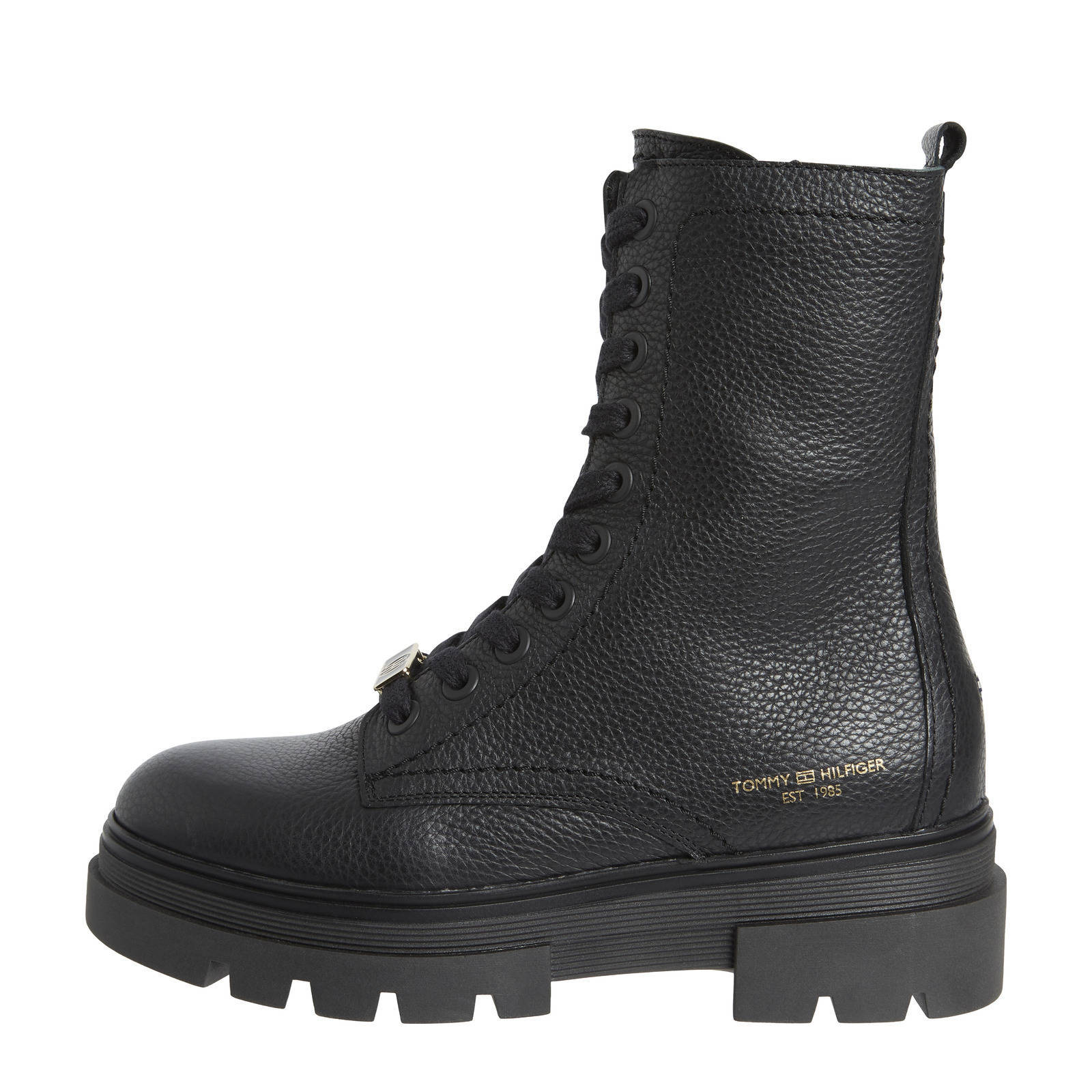 Zwarte TOMMY HILFIGER Veterboots TH ESSENTIALS BIKER | Omoda
