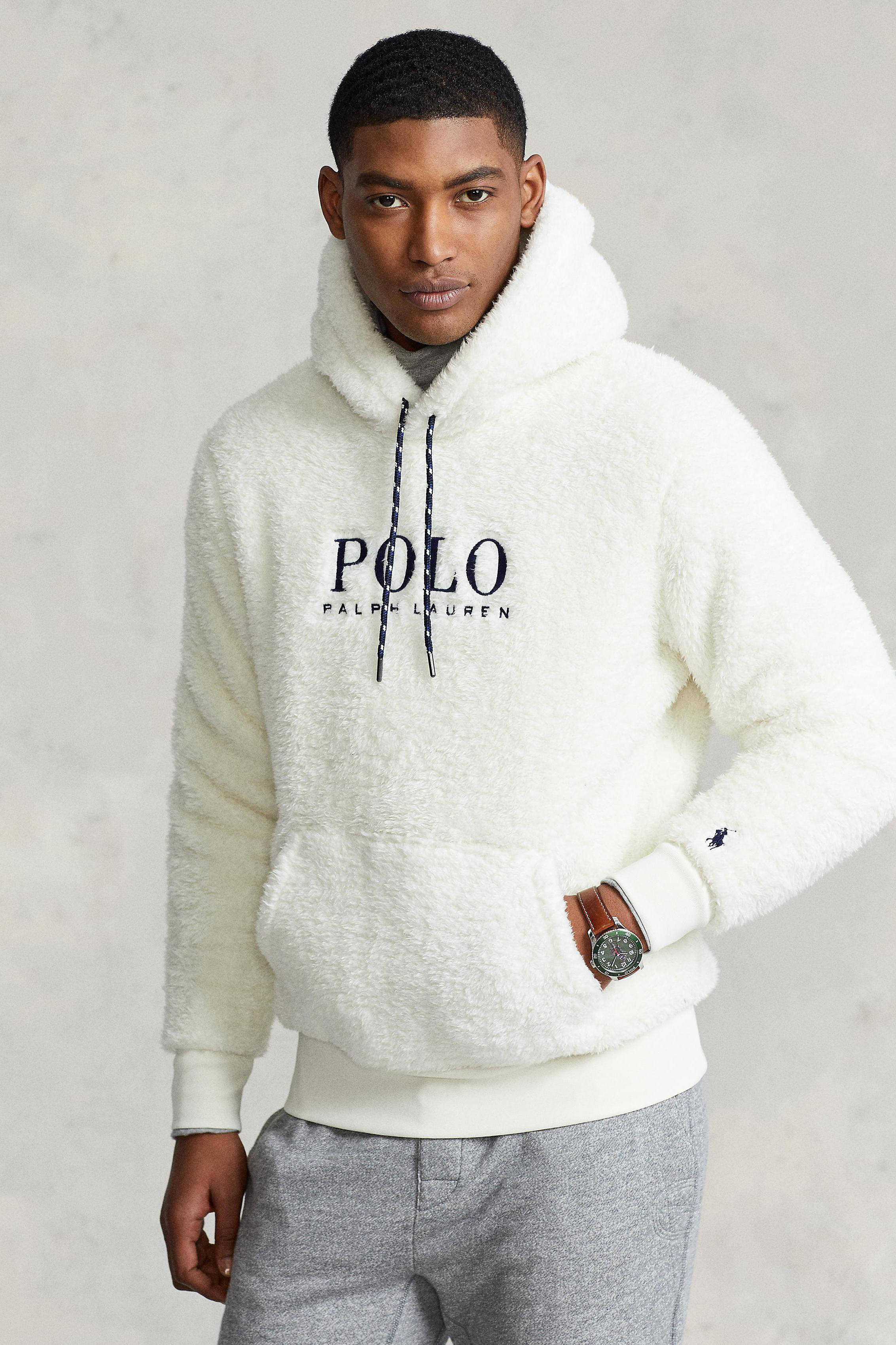 ralph lauren cream sweatshirt