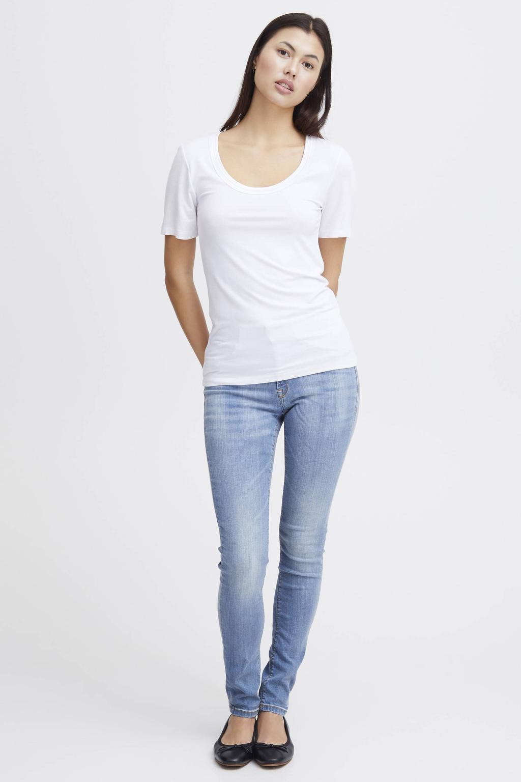 ICHI basic T-shirt Ihzola wit