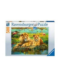Ravensburger Leeuwen in de savanne  legpuzzel 500 stukjes