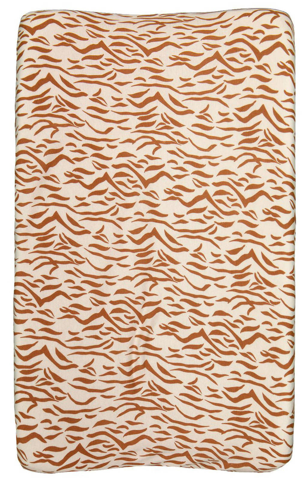 HEMA aankleedkussenhoes met zebraprint 50x70, Bruin/offwhite