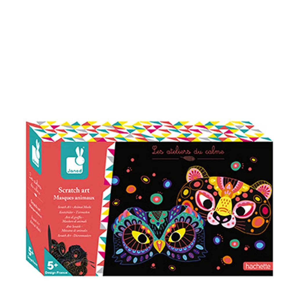 Janod Scratch Art Animal Masks wehkamp