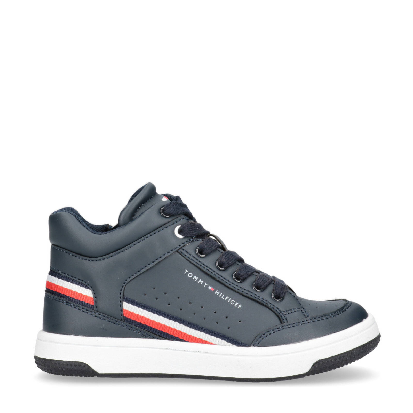 Tommy Hilfiger Zwarte Hoge Sneaker Bootie Sneaker - Schoenen.nl