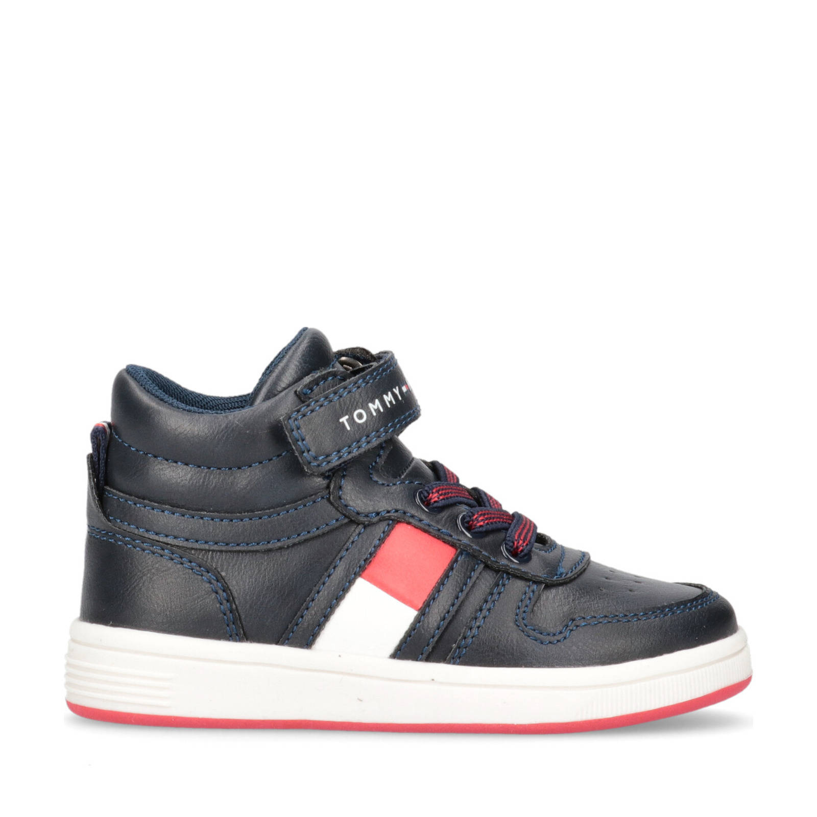 Tommy Hilfiger Sneakers HIGH TOP LACE UP/VELCRO SNEAKER met praktische klittenbandsluiting online kopen