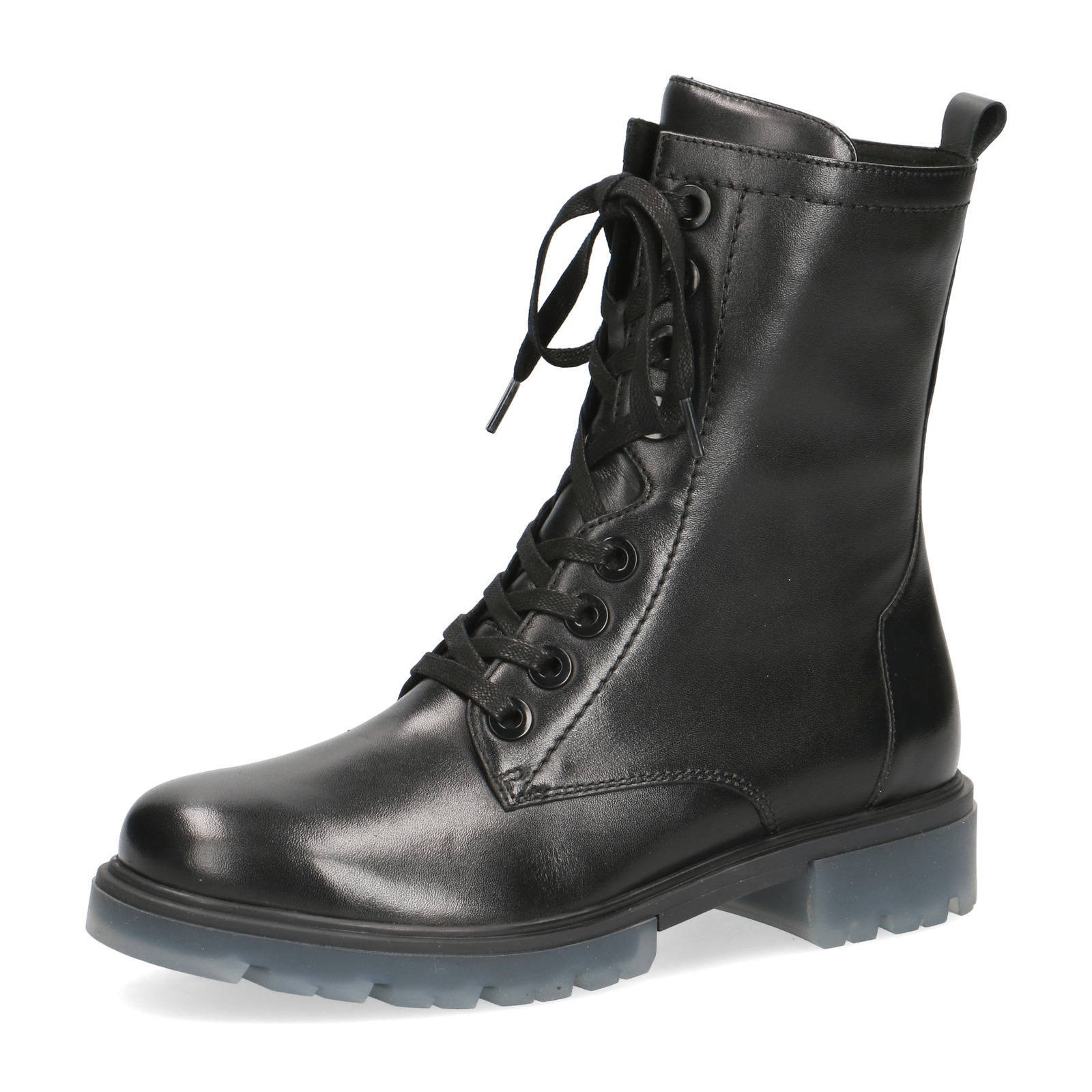 Caprice Casual Leather Booties , Zwart, Dames online kopen