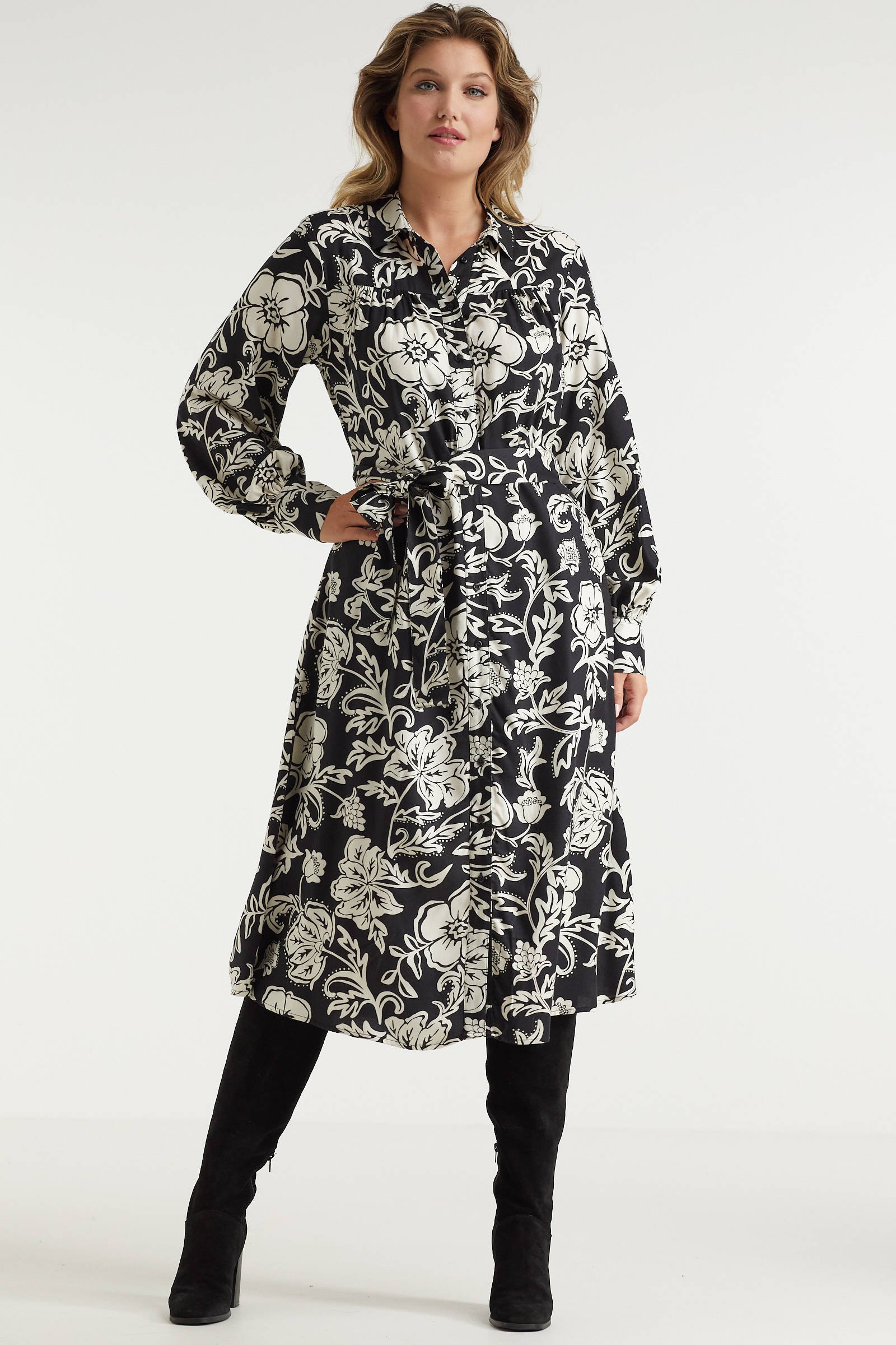 Bloemen Anytime Blousejurk Blousejurk Bloemen Frogbox • Blouse Jurk Bloemen  Print • Shop, image size:1600x2400