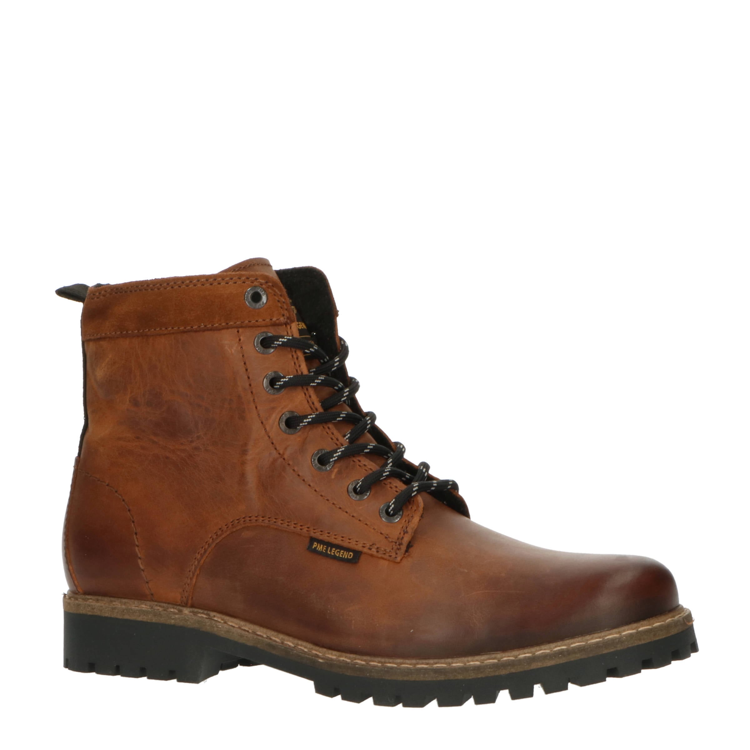 PME Legend Stratorib leren veterboots cognac | wehkamp