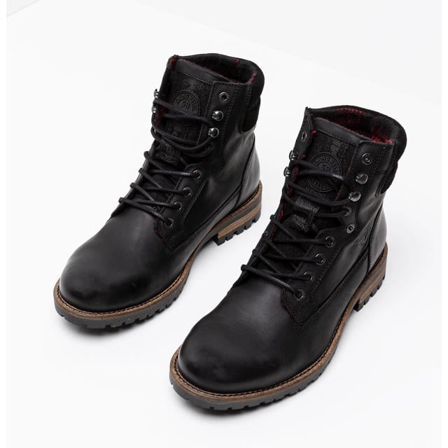 PME Legend Cargotanker Boots leren veterboots zwart wehkamp