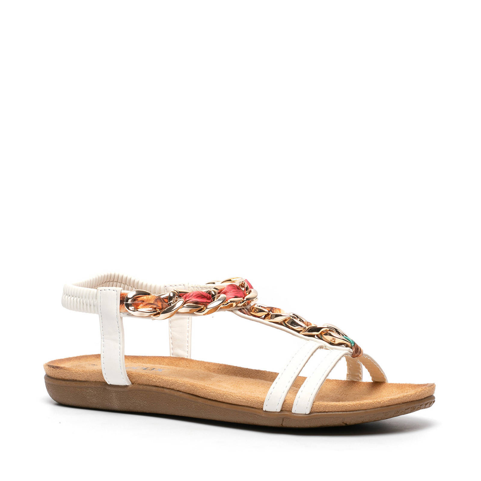 Scapino Blue Box sandalen wit | wehkamp