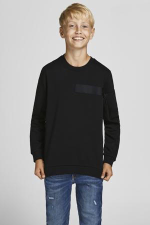 sweater JCOTAPE met logo zwart