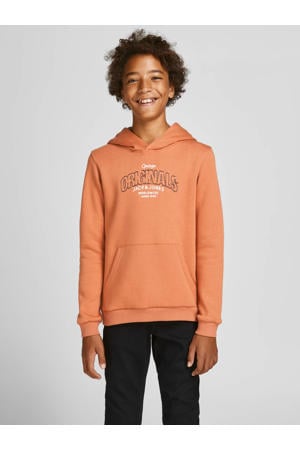 hoodie JORSURFACE met logo oranje