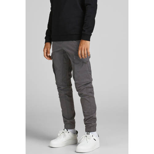 JACK & JONES JUNIOR cargobroek JJIPAUL grijs afbeelding