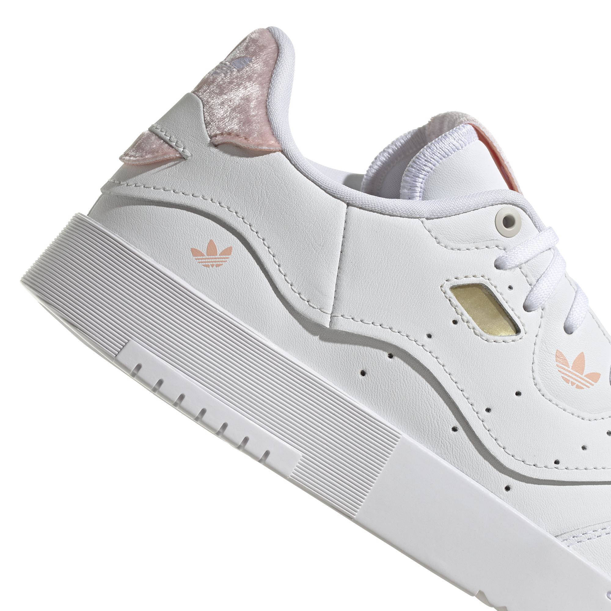 adidas Originals Supercourt J Roze/Wit Leer - Sneakers Schoenen - Awesome  Shoes