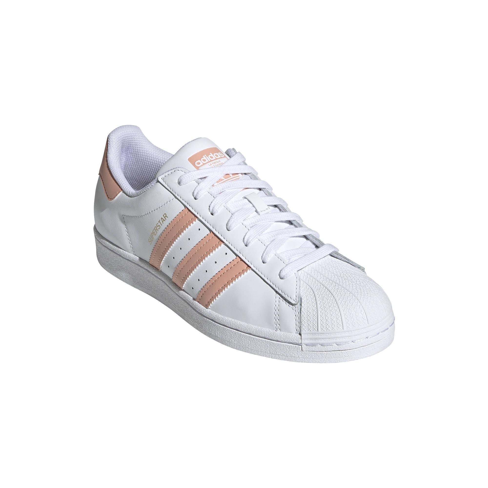adidas Originals Superstar sneakers wit/roze/roze | wehkamp