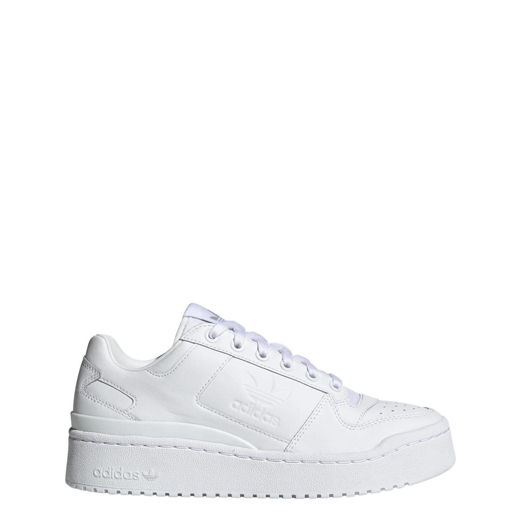Witte dames adidas Originals Forum Bold sneakers van leer/voering: imitatieleer/voetbed: eva met veters