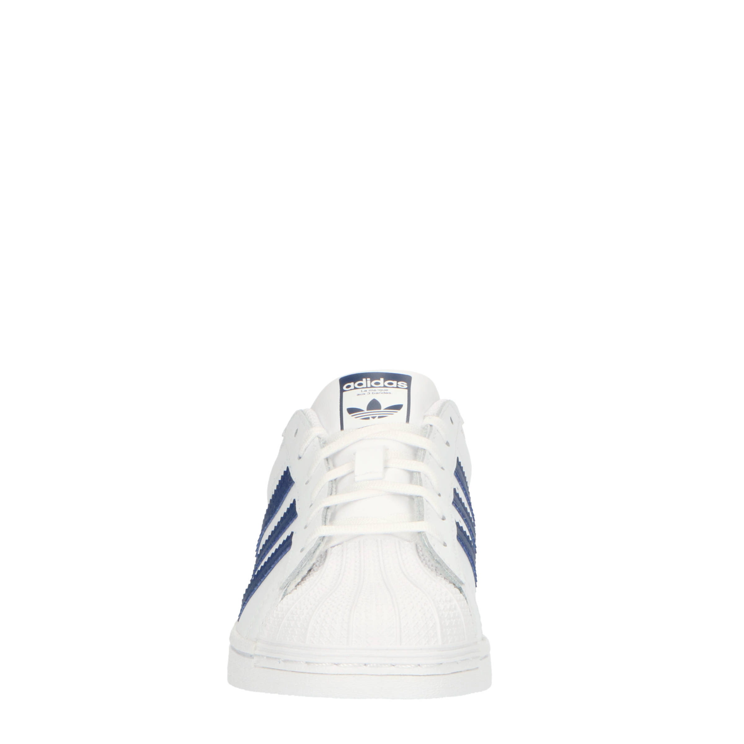 adidas Originals Superstar sneakers wit/donkerblauw/wit | wehkamp