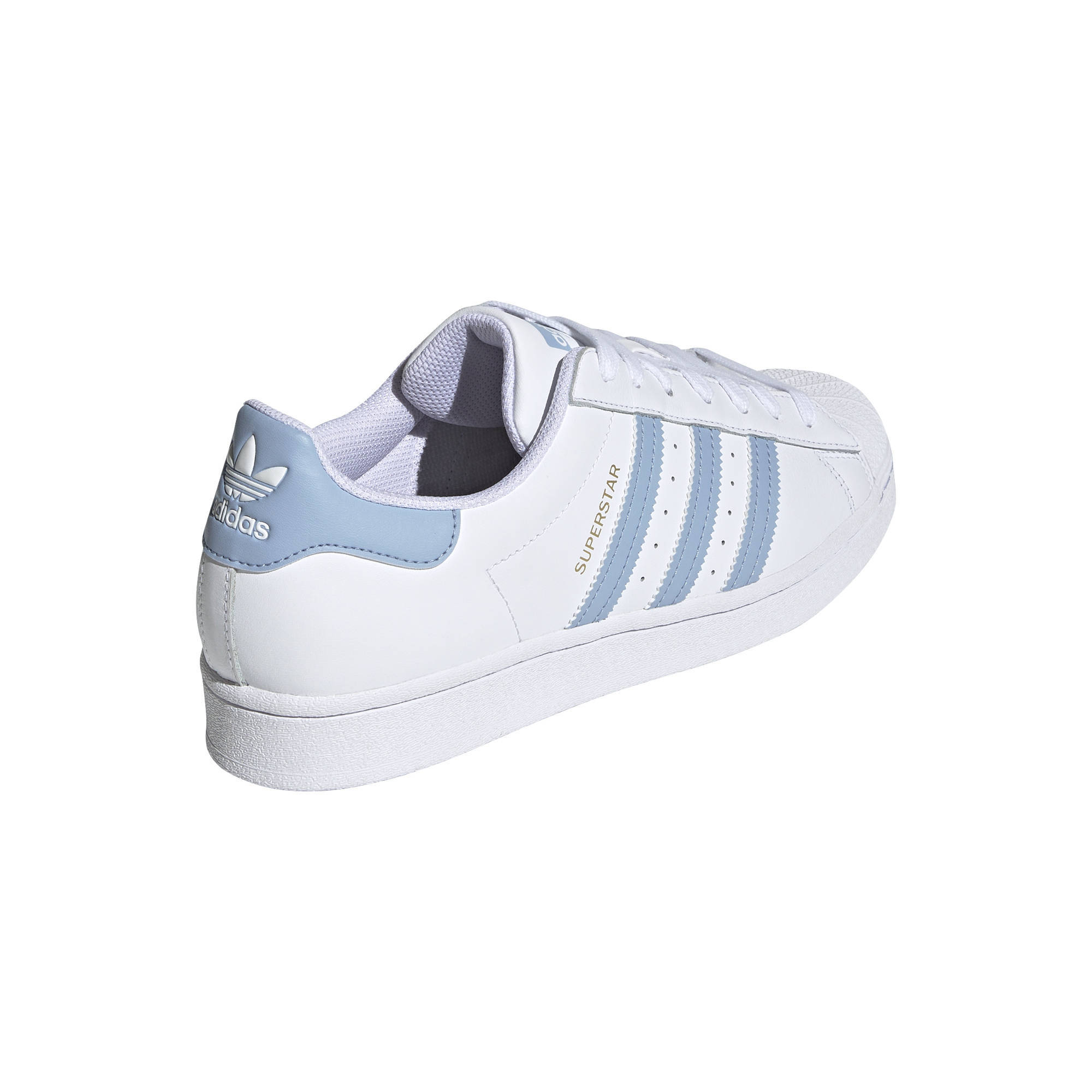 adidas Originals Superstar sneakers wit/lichtblauw | wehkamp