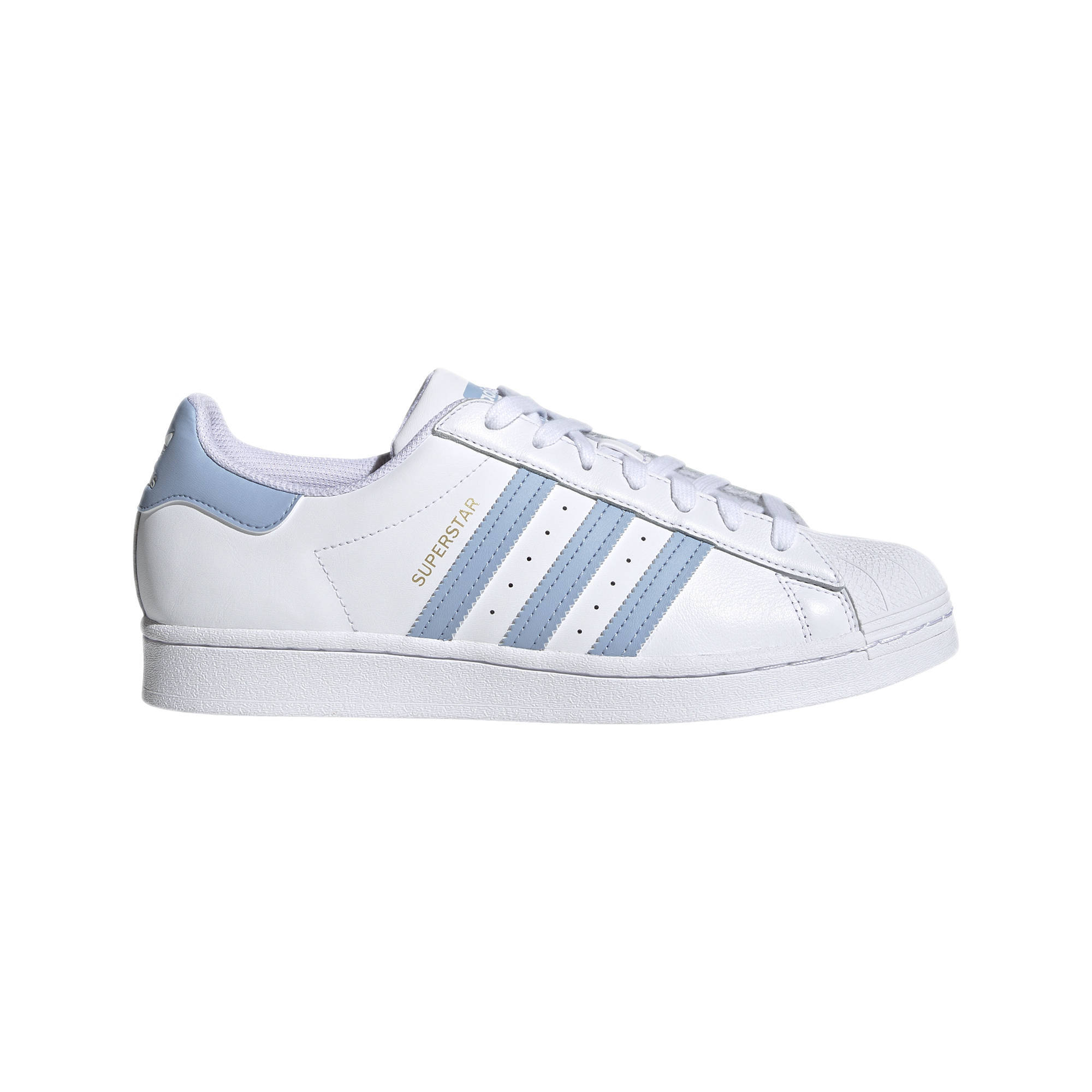 adidas Originals Superstar sneakers wit/lichtblauw | wehkamp