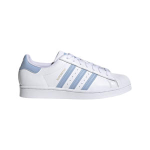 Superstar sneakers wit/lichtblauw