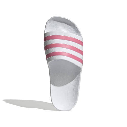 adidas Sportswear Adilette Aqua badslippers wit/lichtroze afbeelding