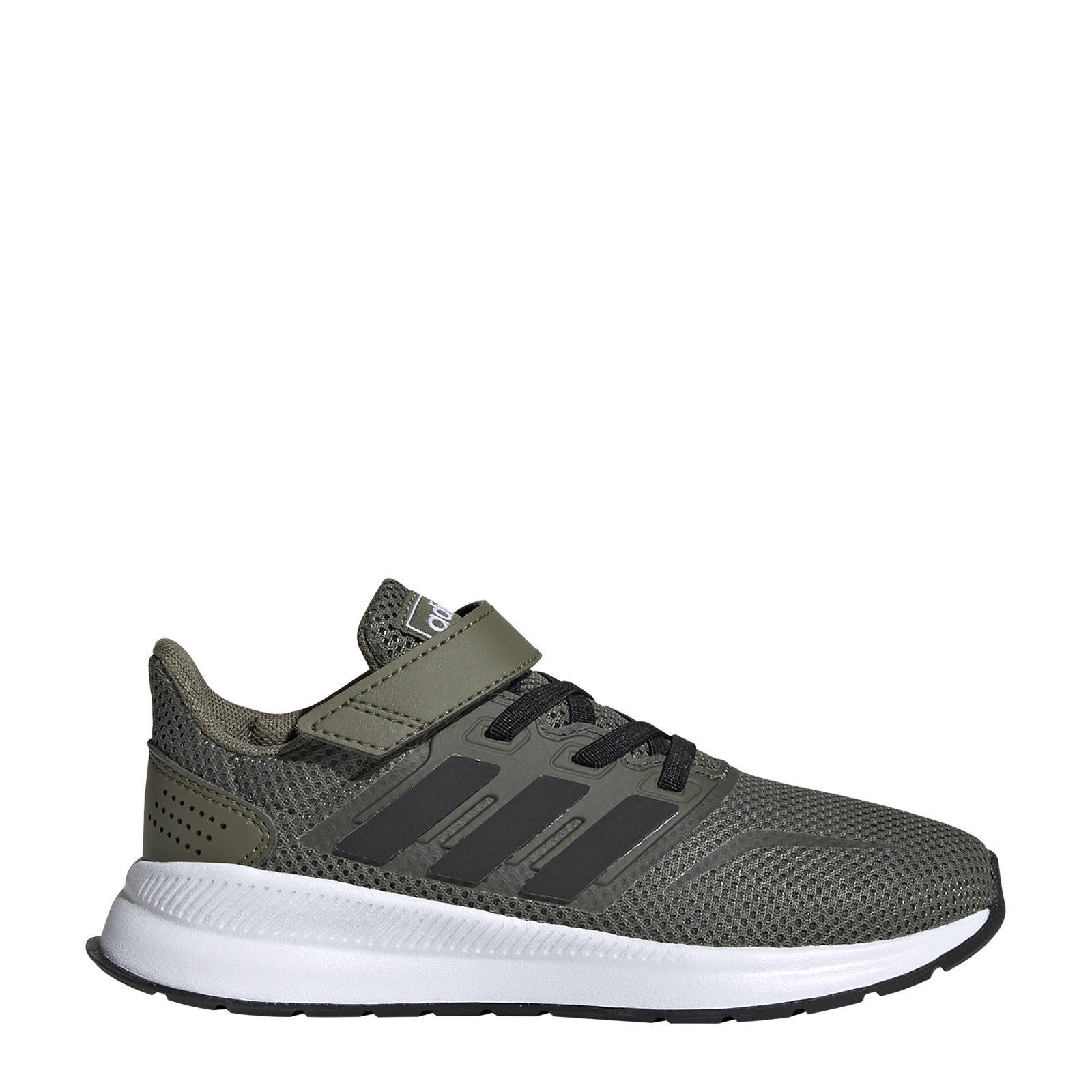 adidas Performance Runfalcon C hardloopschoenen kaki/zwart/wit kids |  wehkamp
