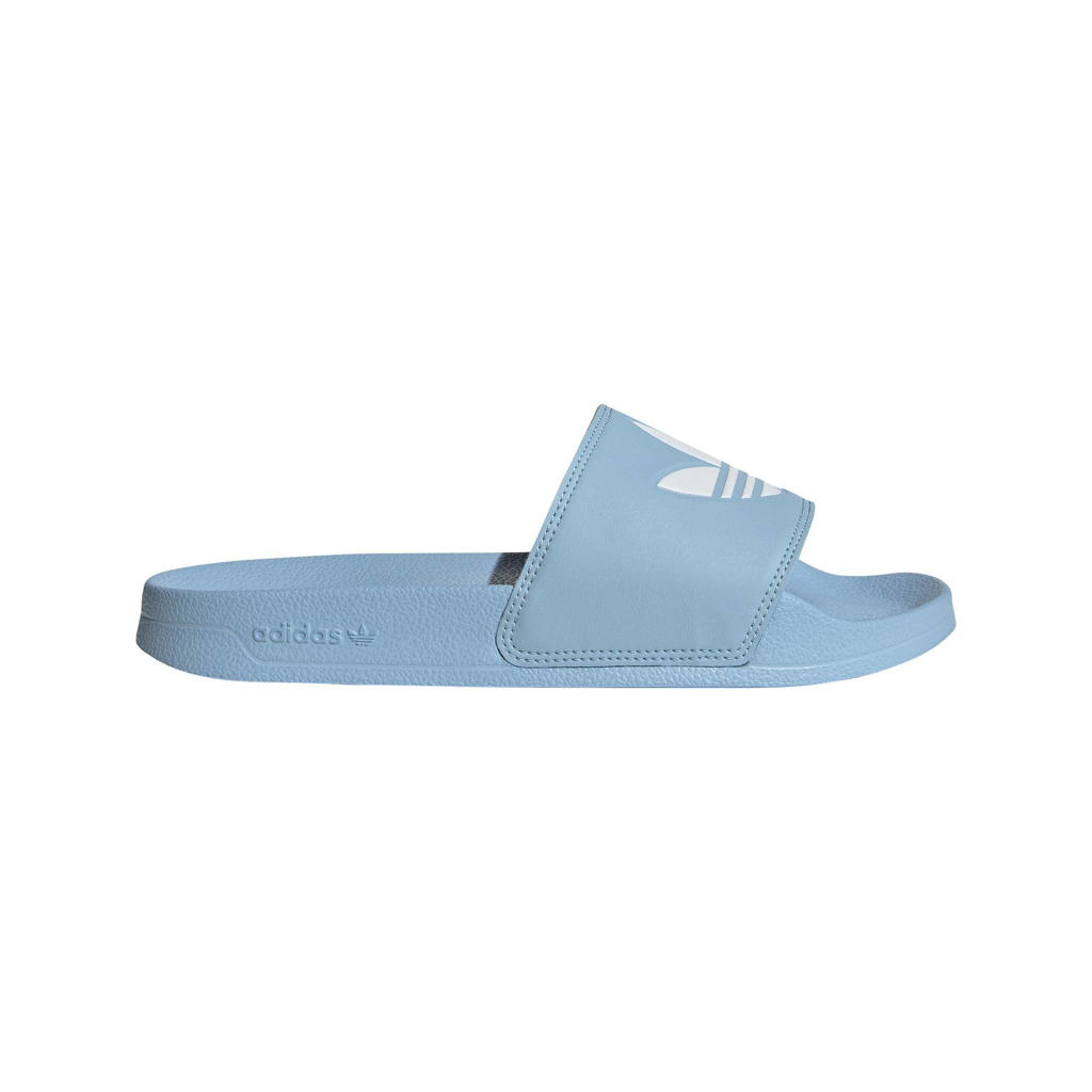 adidas Originals Adilette Lite badslippers lichtblauw/wit