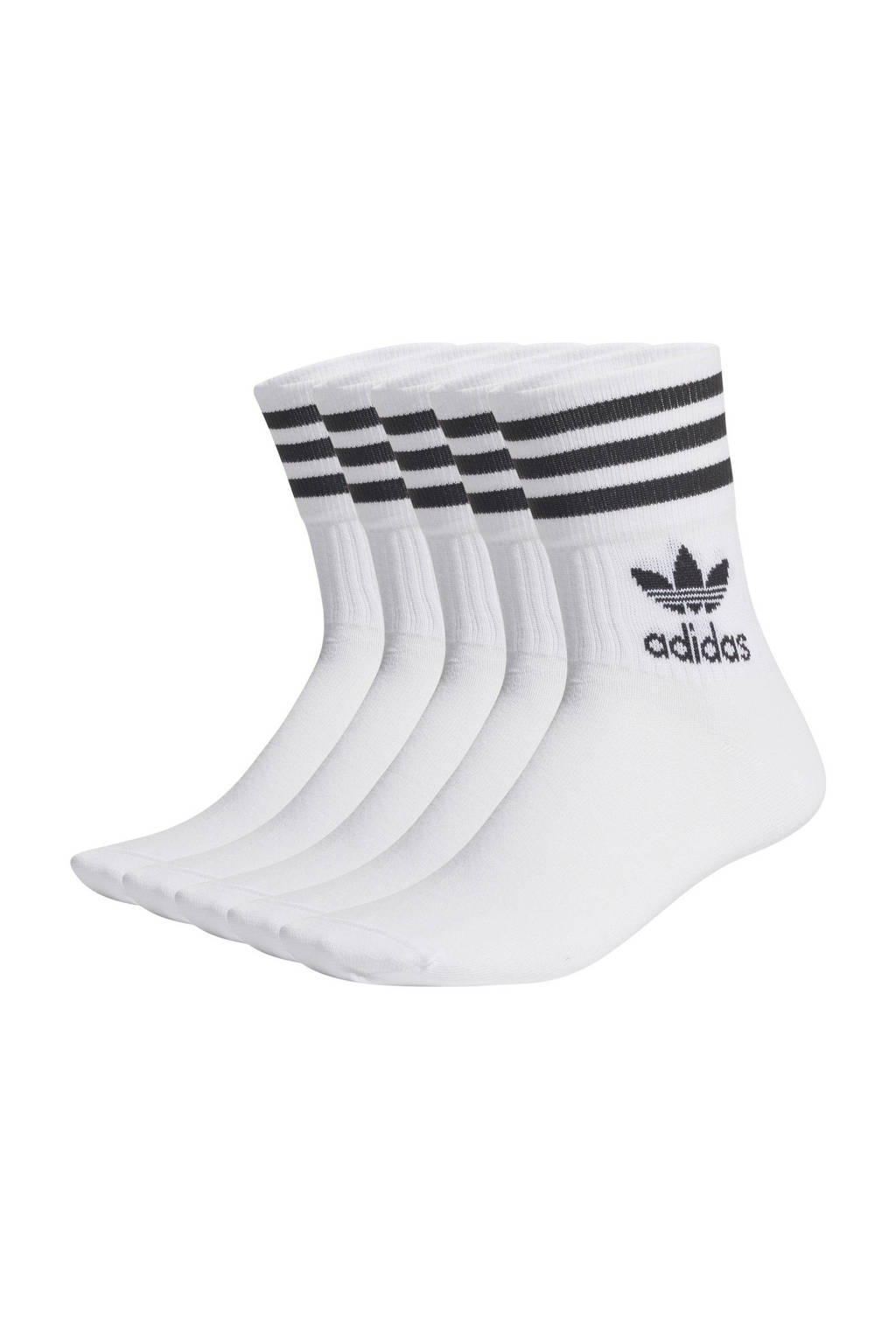adidas Originals Adicolor sokken - set van 5 wit, Wit