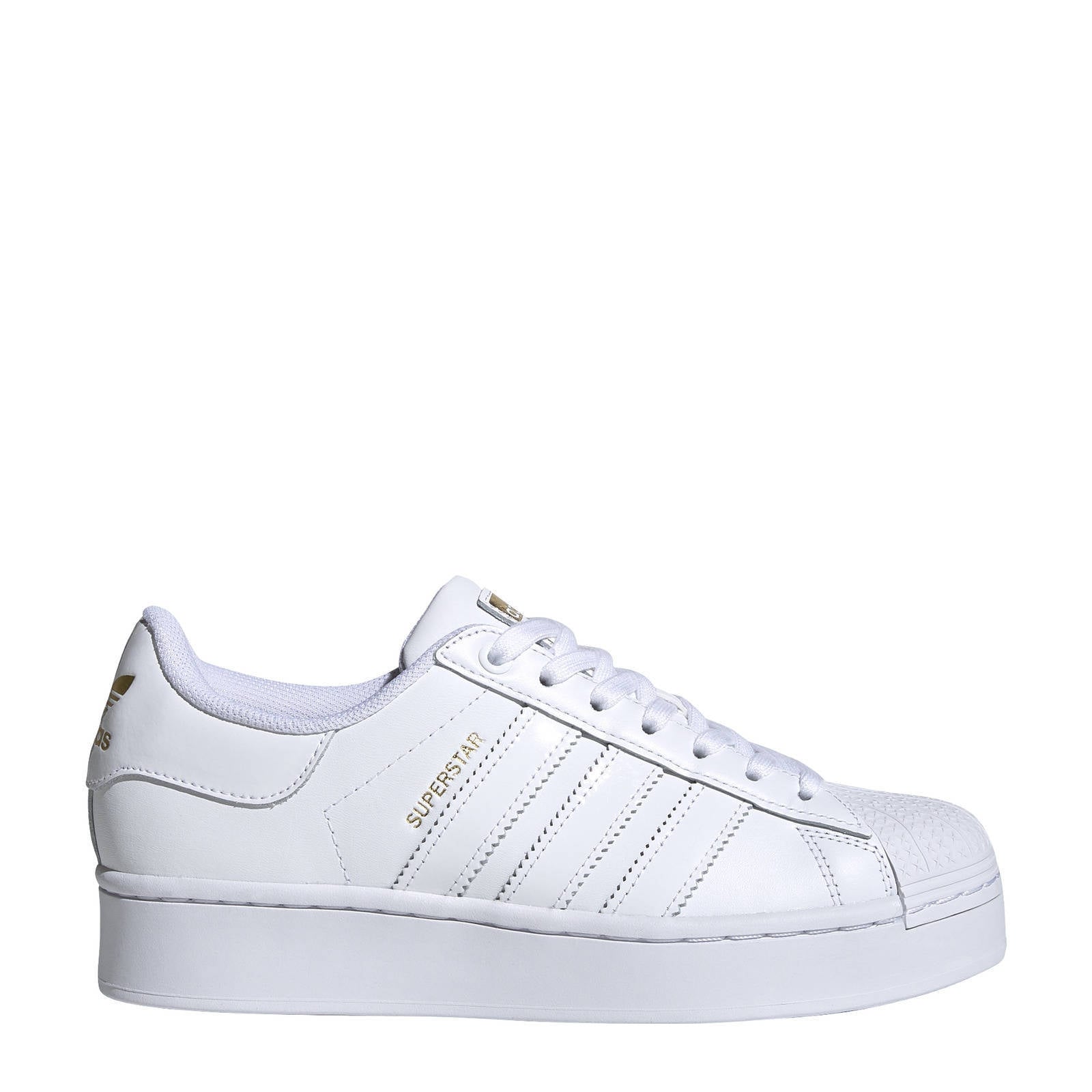 adidas Originals Superstar Bold sneakers wit/goud | wehkamp