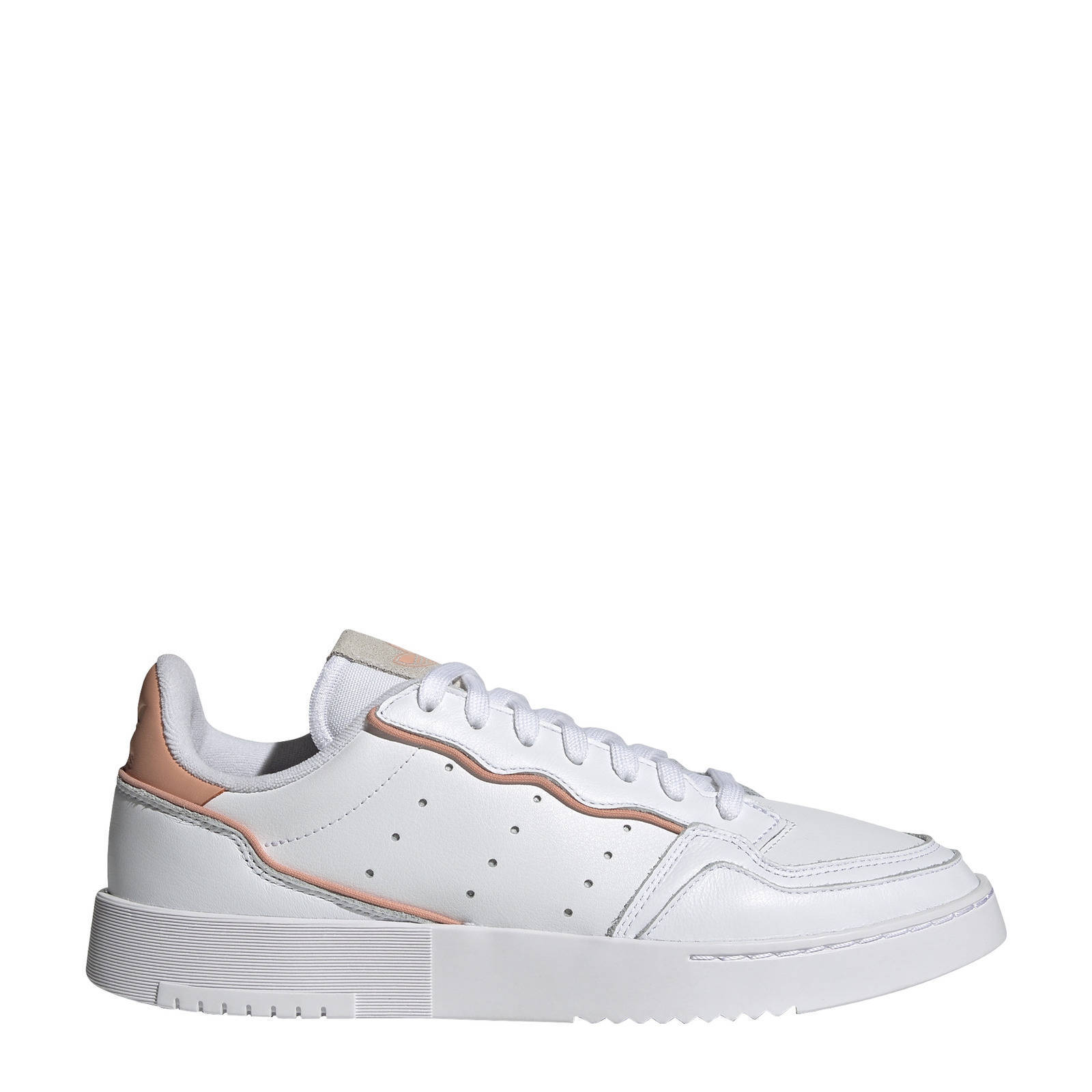 adidas Originals Supercourt sneakers wit/ecru/roze | wehkamp