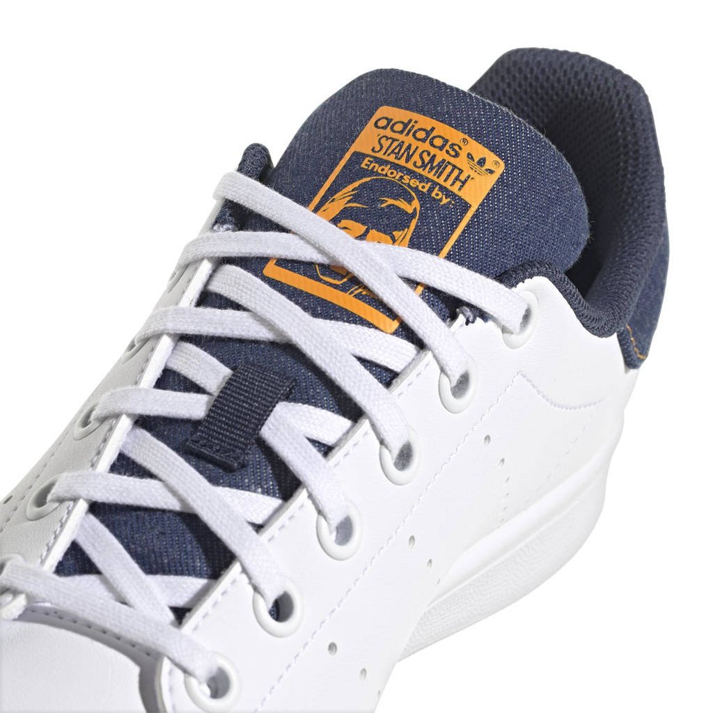 wervelkolom Herformuleren Rijp adidas Originals Stan Smith sneakers wit/denim | wehkamp
